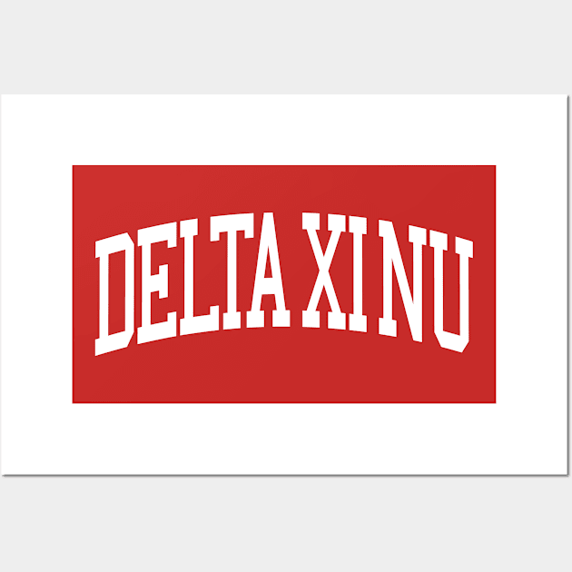 Delta Xi Nu Graphic Wall Art by XiHoneyMerch